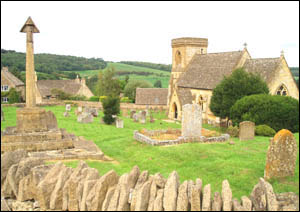 Typical Cotswold village scene